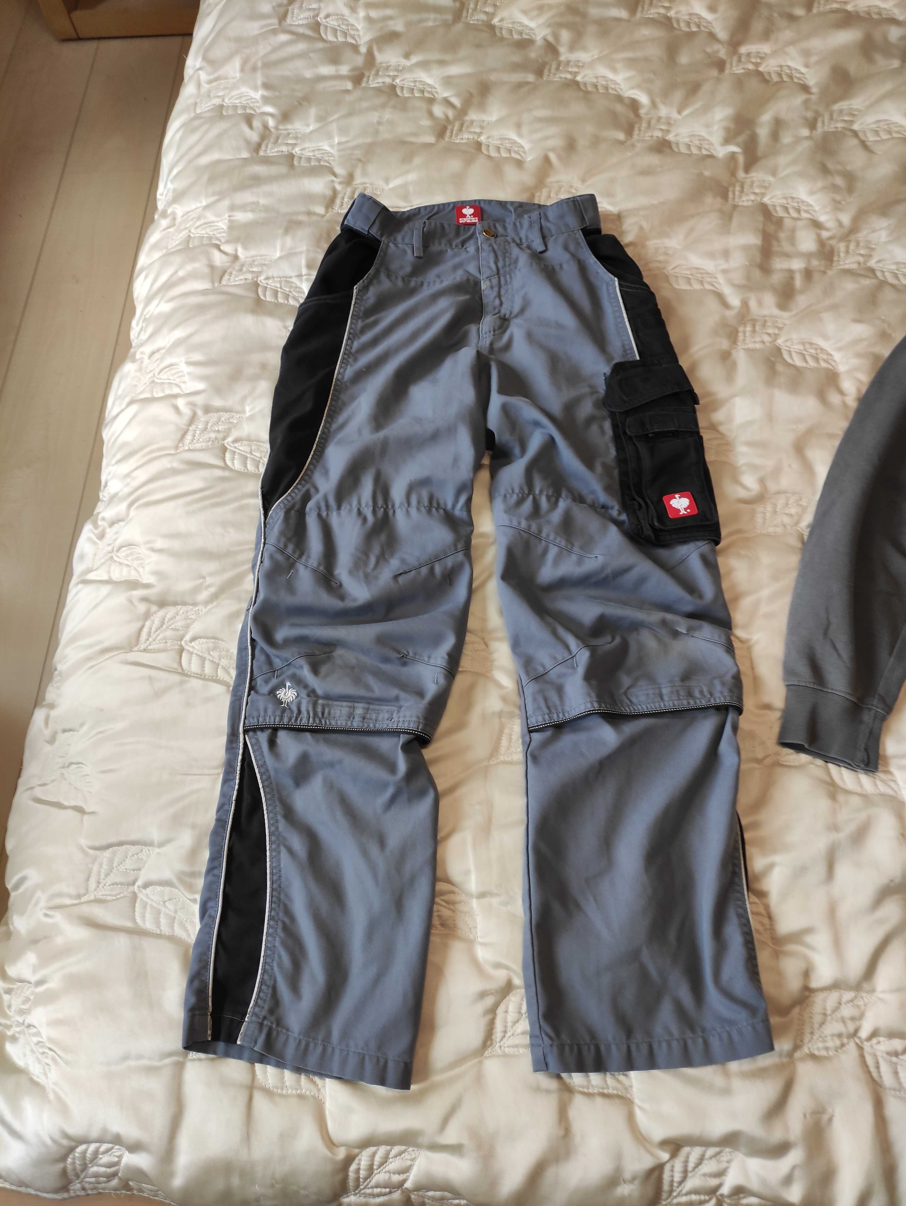 Męskie spodnie robocze r 42 i bluza r S Engelbert Strauss i bluza bdb