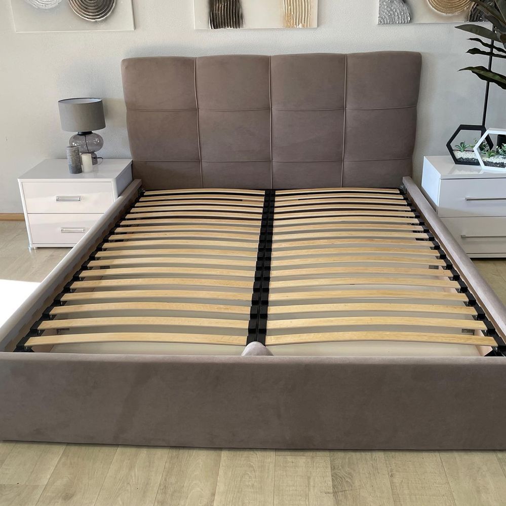 Ліжко з підйомним механізмом та нішою для білизни Кровать двоспальна