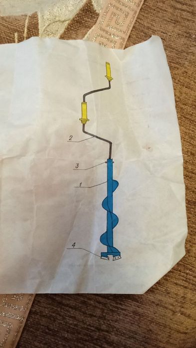 Ледобур + два комплекти ножей