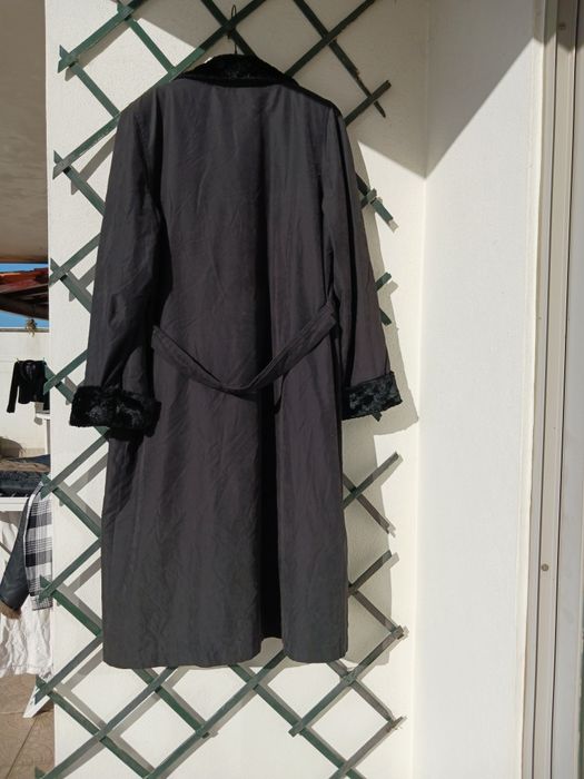 Gabardina comprida com pelo xxl