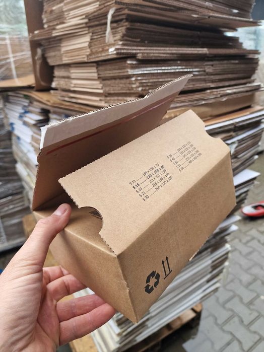 Karton Nowy 230x160x80mm, 3W, pudełko automat z taśmą, Duże ilości