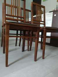 Komplet 4 drewnie krzesła