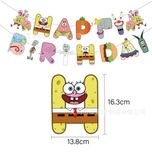 Duży zestaw urodzinowy SpongeBob Kanciestoporty- 49 szt.
