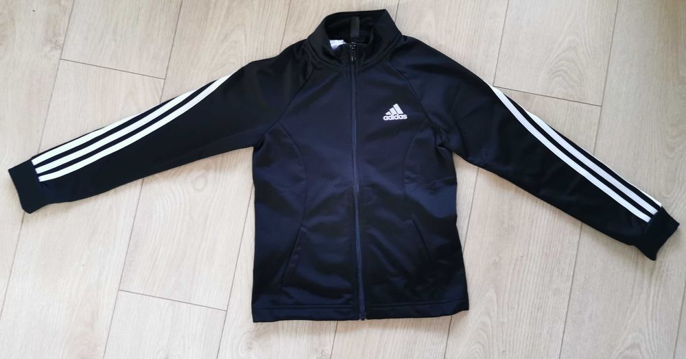 Bluza treningowa Adidas 140 czarna rozpinana