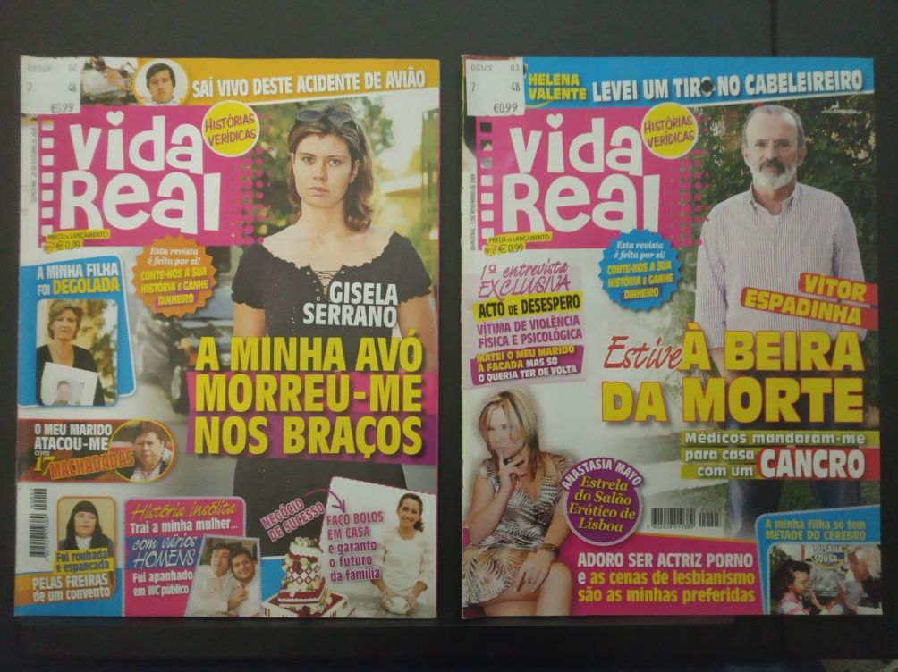 12 Revistas  VIDA REAL  (2008/09)