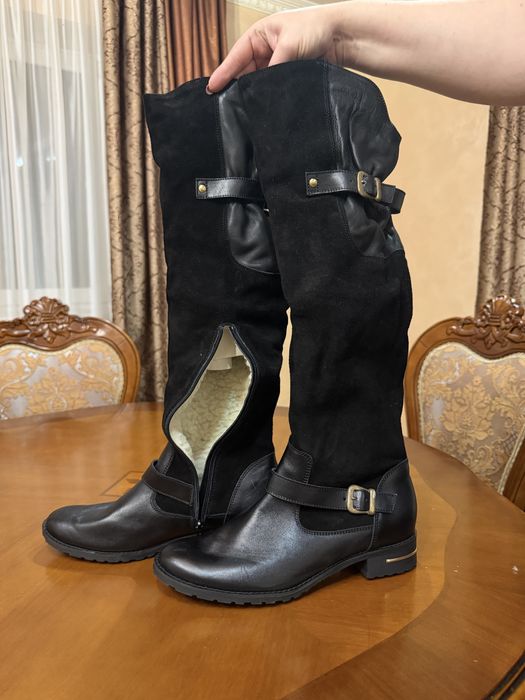 Ботфорти шкіряні нові