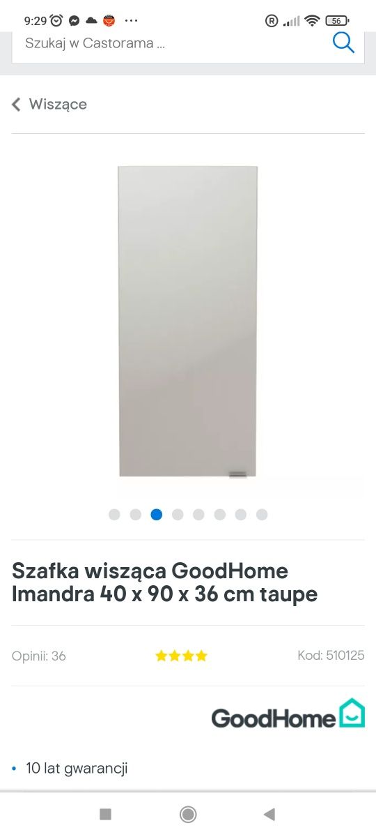 2 Szafki łazienkowe goodhome, kolor taupe.