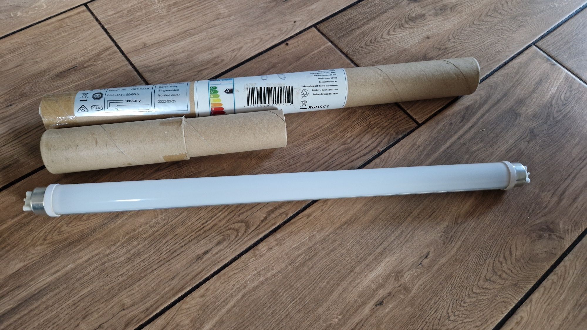 Świetlówka LED matowa 7 W 700 lm Światło dzienne białe 4000 K 45 cm T8