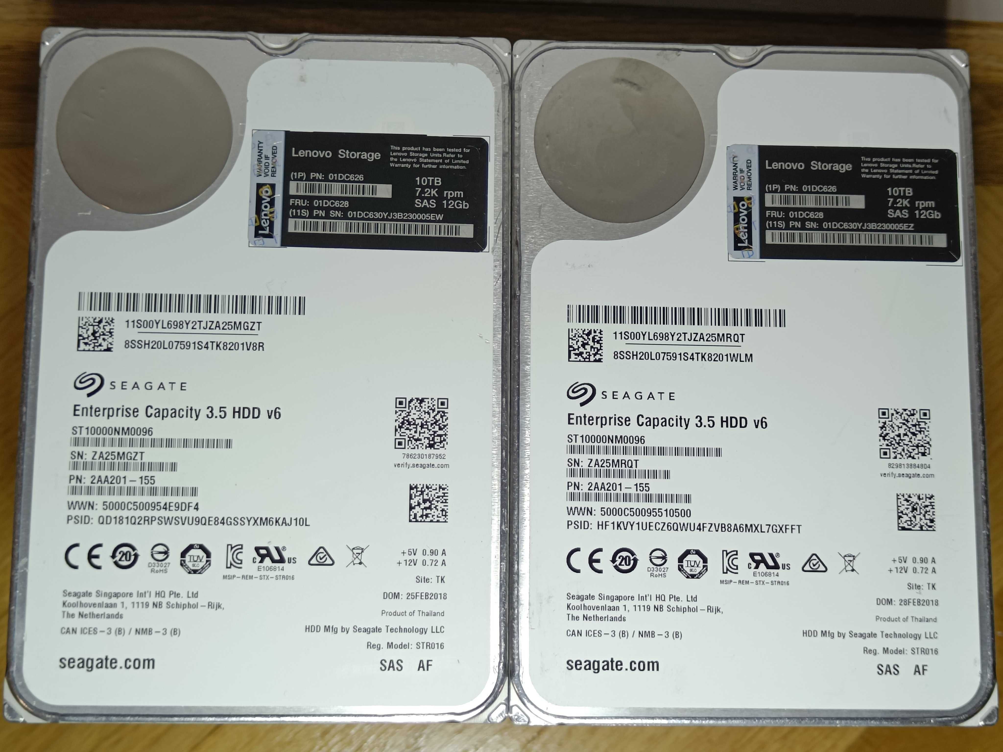 Серверний Хард Диск HDD Seagate 10TB Exos X10 SAS 12GB/s 3.5 2018 року