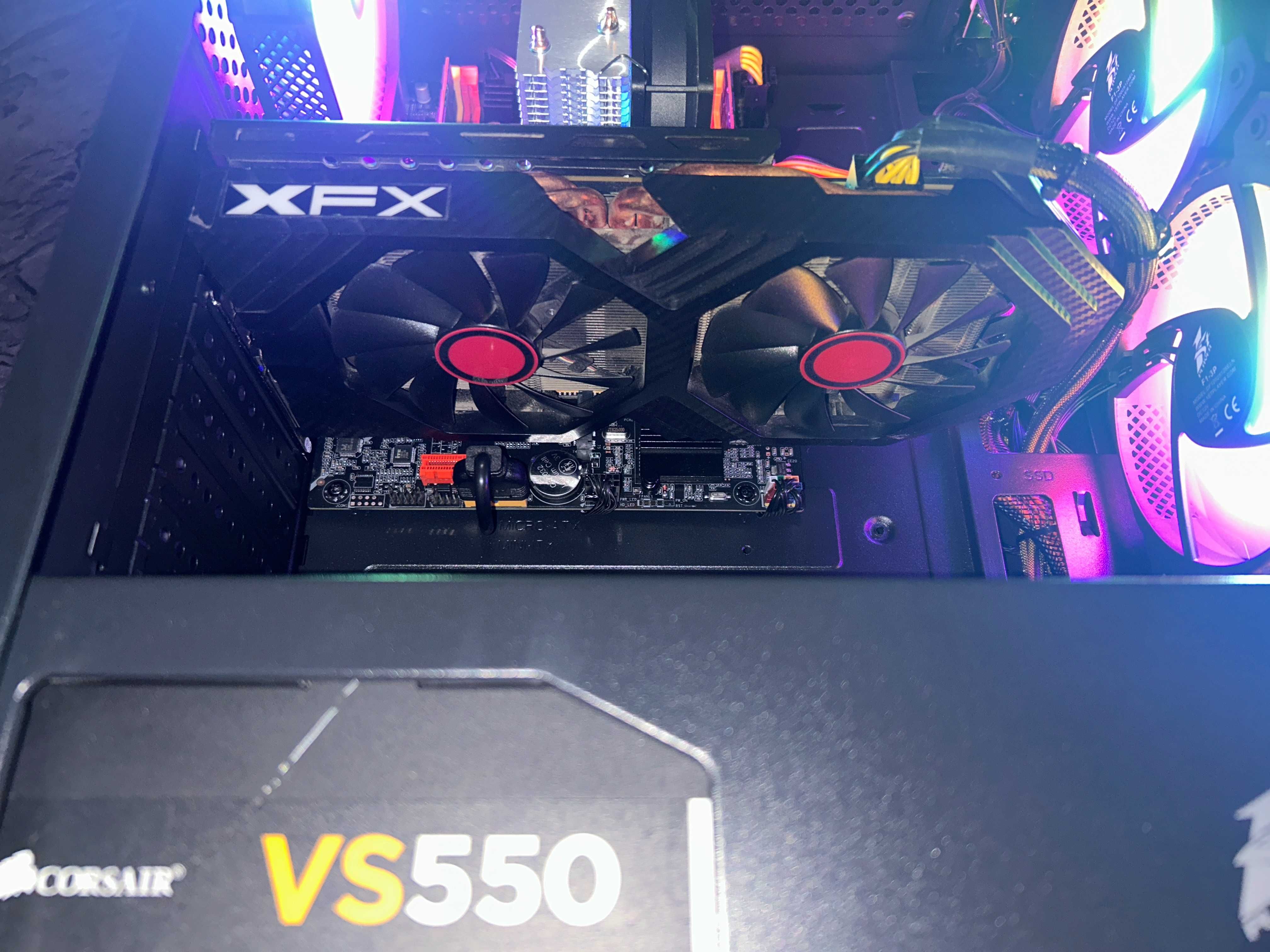 Бесплатная доставка! Игровой ПК E5-2650v2/32GB/RX 580 8GB/SSD M2 256GB