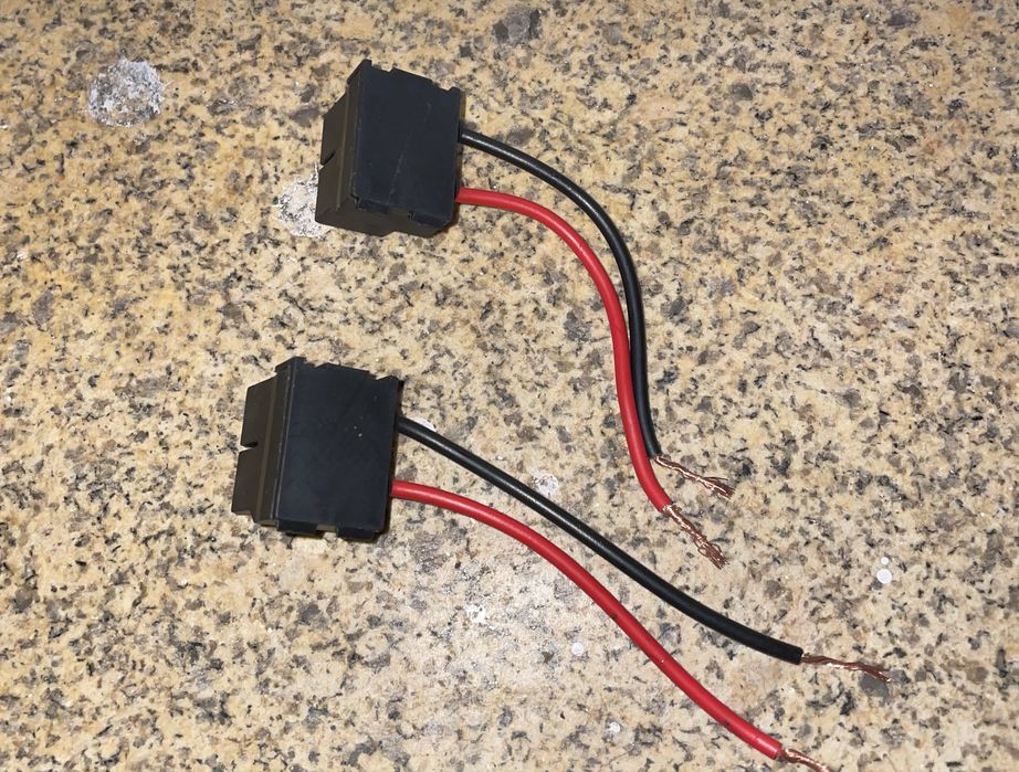 Fichas h1 e h7 para lâmpadas carro