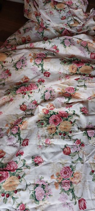 Materiał na zasłony z czasów PRL