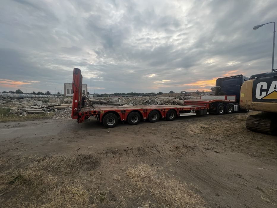 Kassbohrer SLA 4 SEMI Lowbed 4 osie rozsuwana 45T