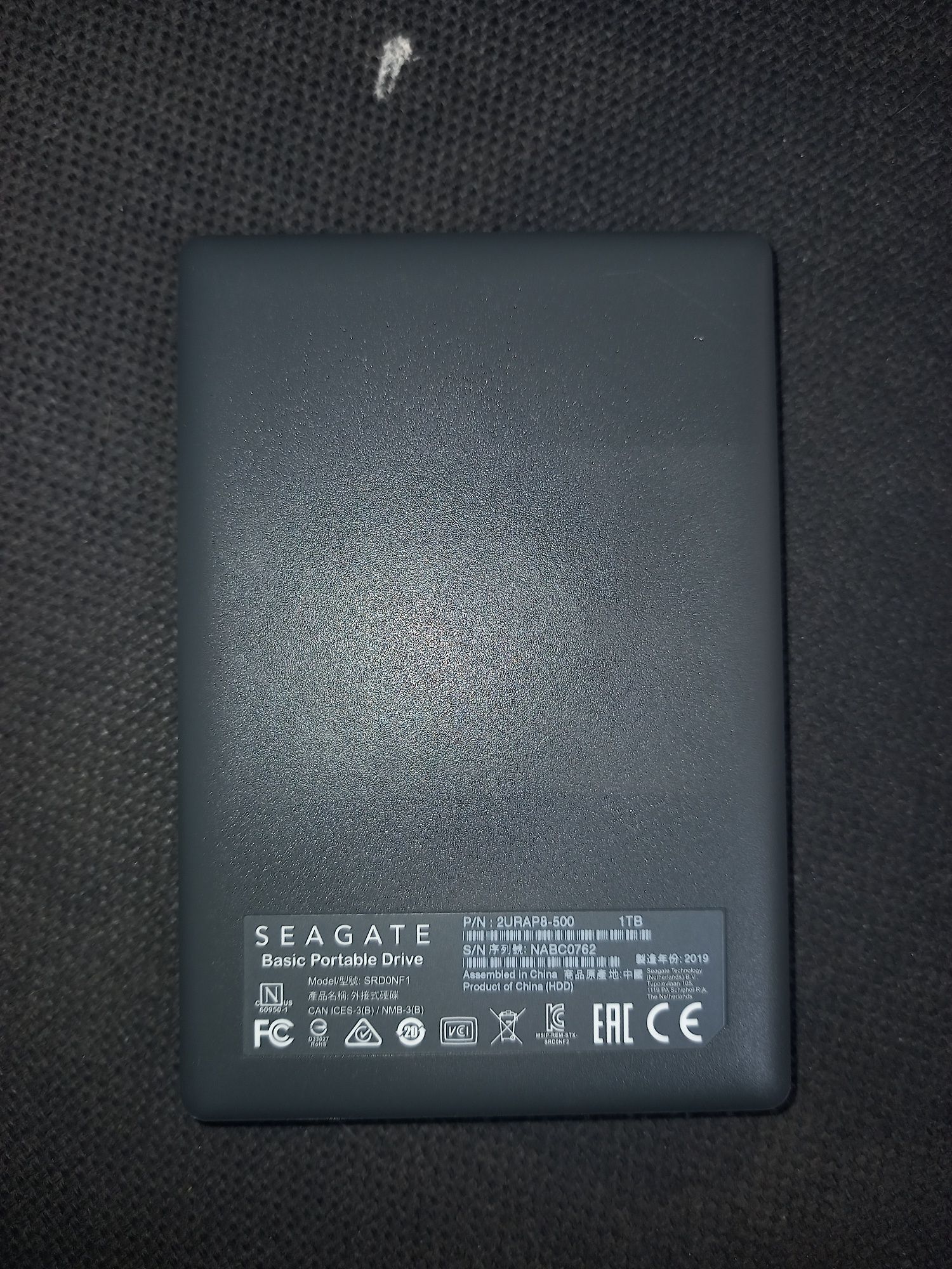 Жесткий диск внешний USB 1TB Seagate Basic Black