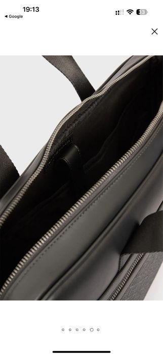 TOMMY HILFIGER Чоловіча чорна сумка для ноутбука