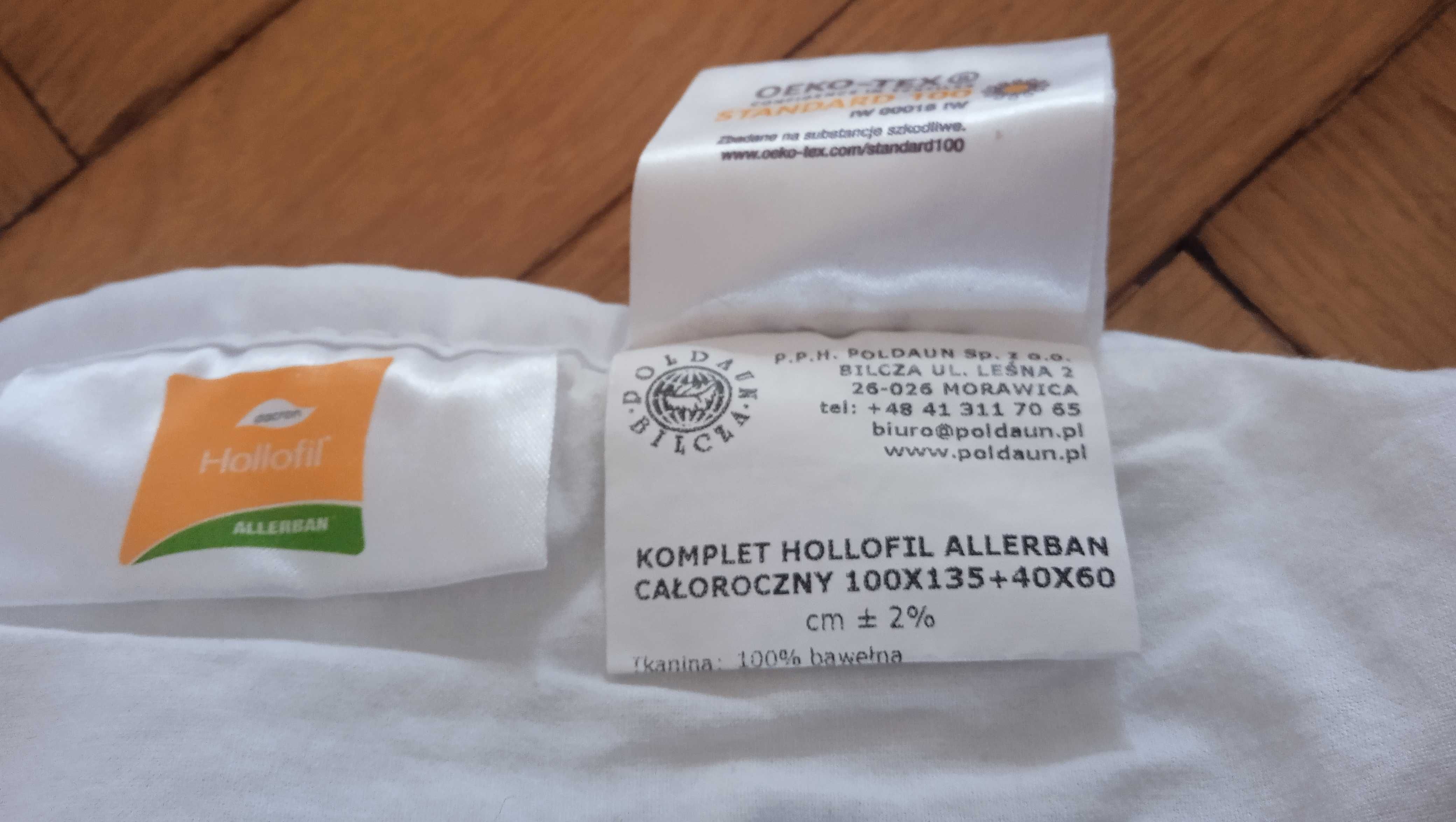 Komplet antyalergiczny kołdra 100x135 i poduszka 40x60