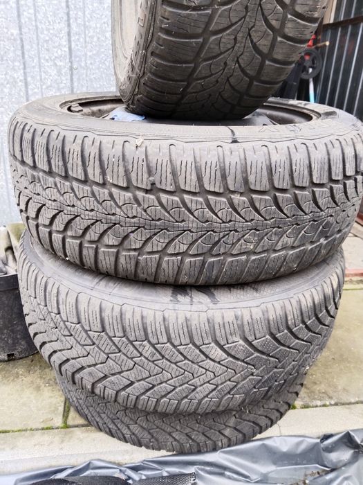 Felgi stalowe Megane 2 z oponami zimowymi 205/55/16