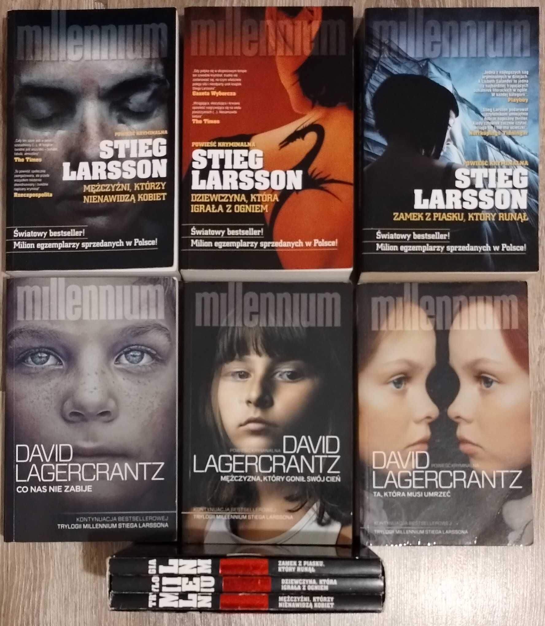 Larsson Lagercrantz Millennium film dvd + 6 tomow komplet