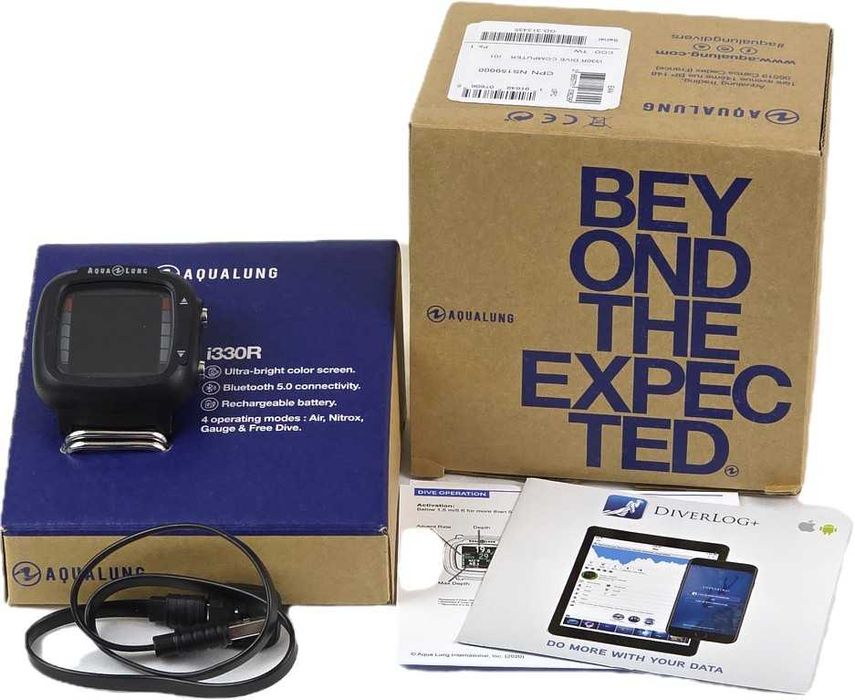 Komputer nurkowy Aqualung i330R – 4 tryby, 3 mieszanki, IPS, USB