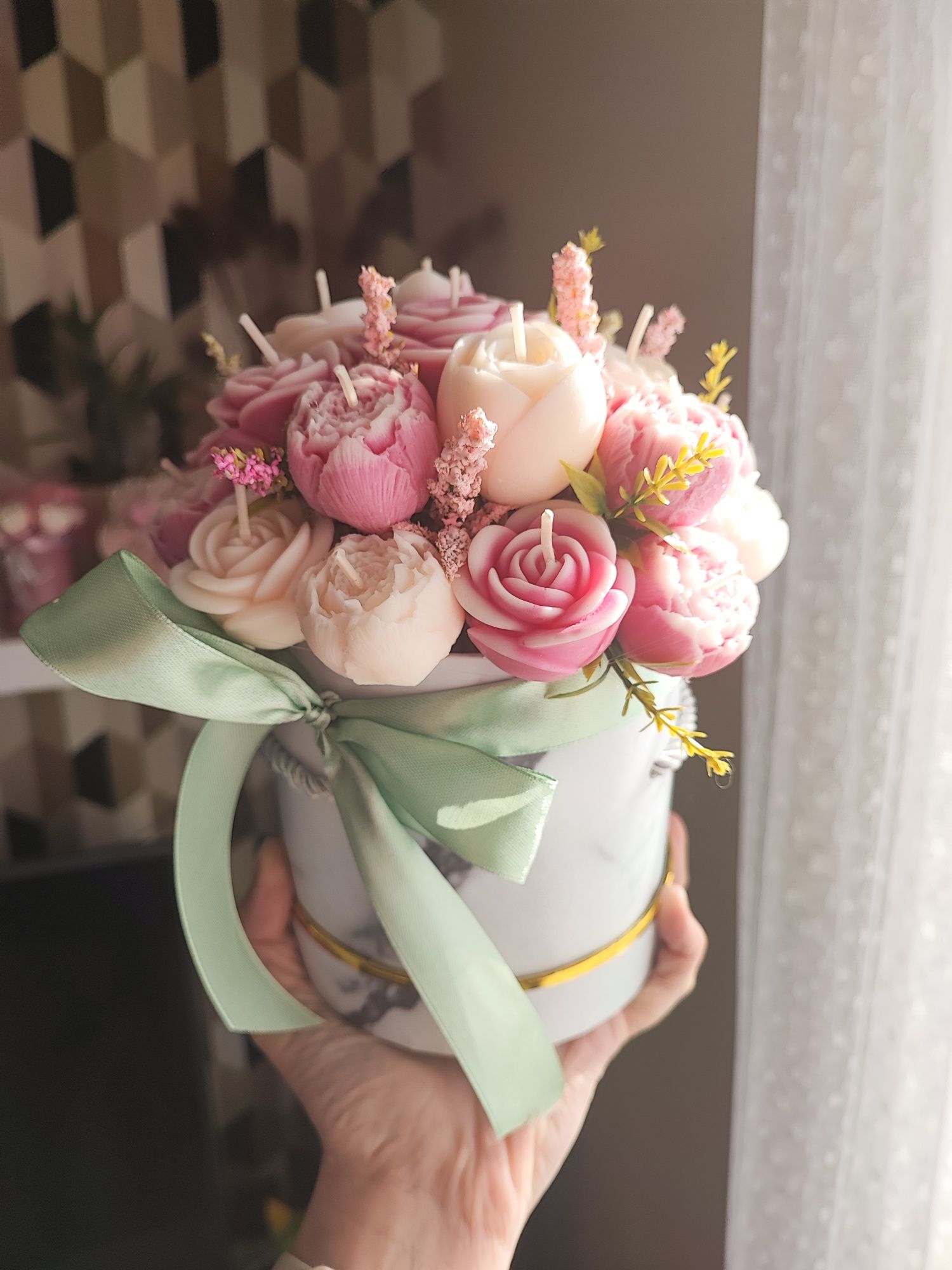 Flowerbox ze świec sojowych