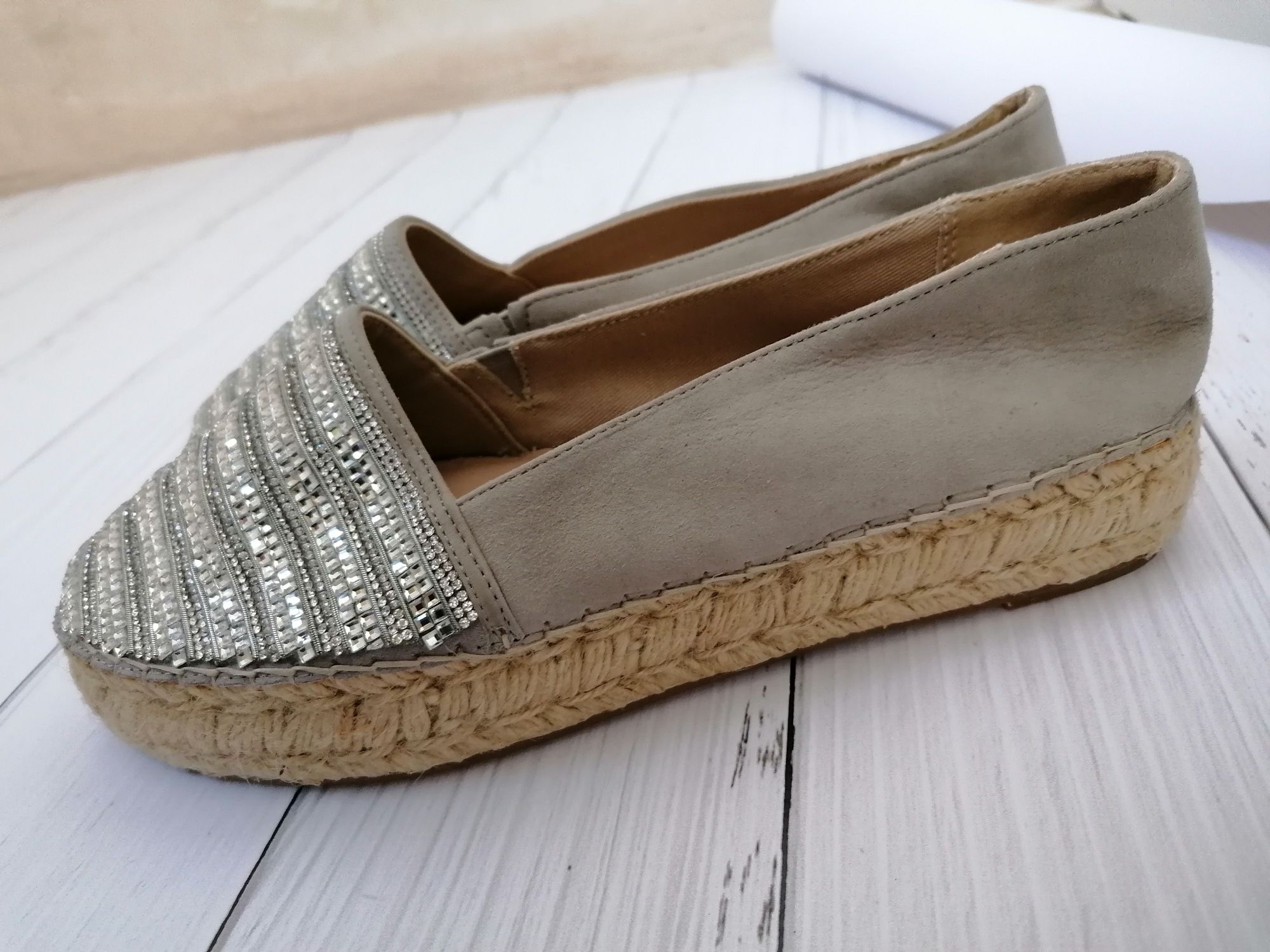 Стеганые эспадрильи на платформе Kurt Geiger размер 37