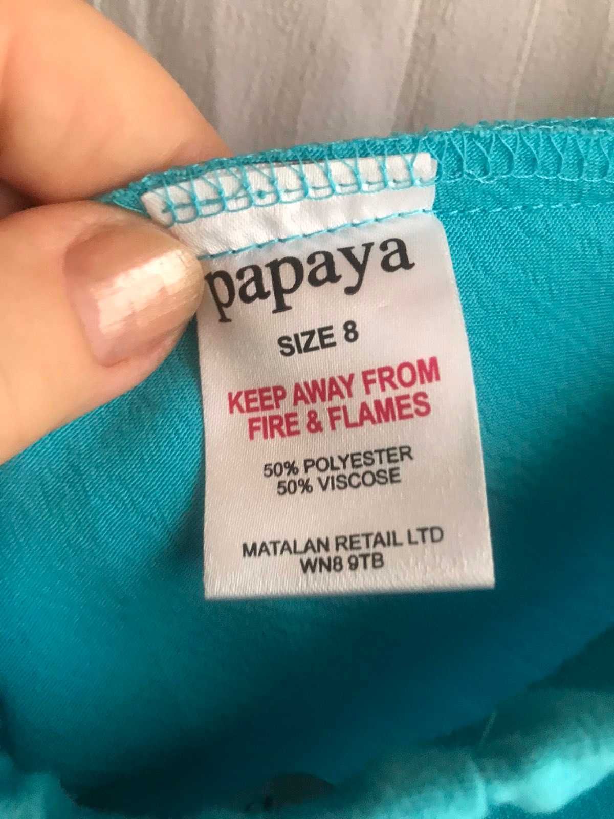 Юбки Рapaya «годе« бирюза миди size 8 и белая макси size 12  Новые!