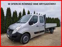 Renault Master 2.3 125KM  Brygadówka 7-os, Doka skrzynia 3.2m, Sprowadzony, TOP!