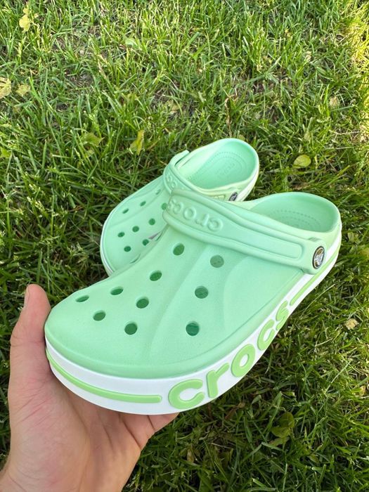 Крокси бірюзові жіночі кроксы женские crocs bayaband 36-45 розмір