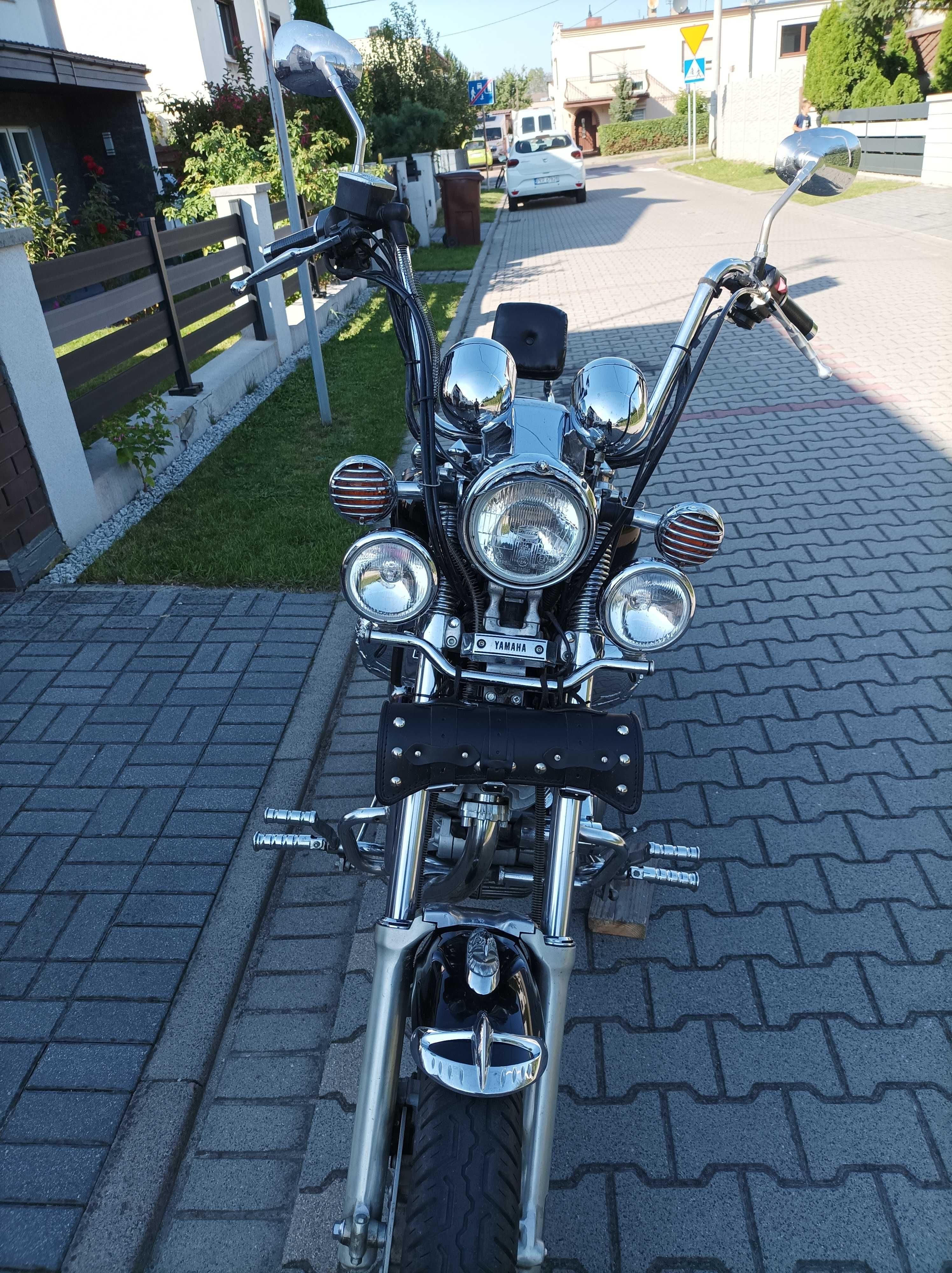 Motocykl Yamaha Virago 1100, rok. prod. 1999, wysoka kierownica