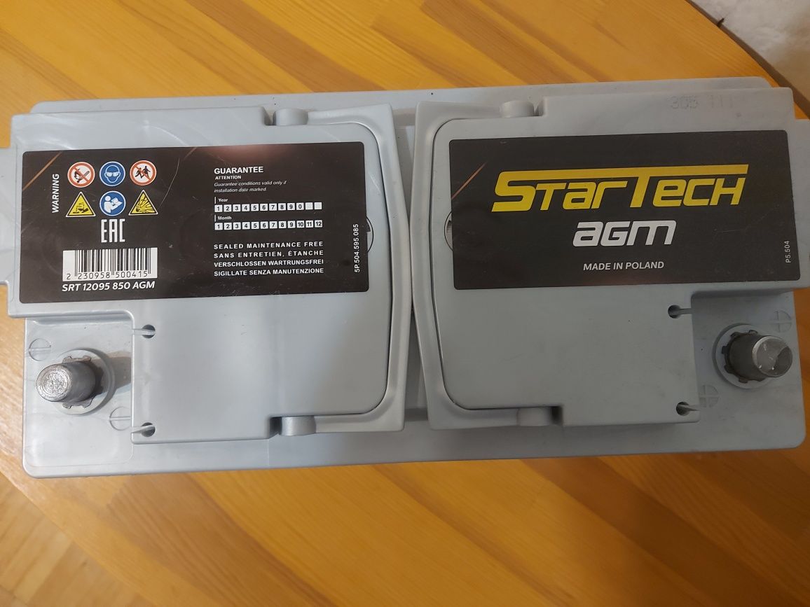 Акумулятор AGM 95Ah 850A StarTech | Стан нового