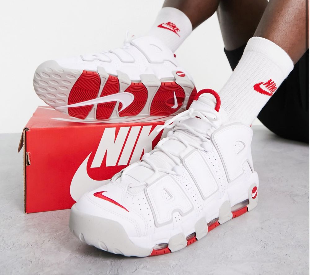 Nike Air More Uptempo '96 white & red