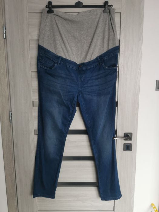 Spodnie jeansowe, jeansy ciążowe C&A r. 46 XXXL 3XL stretch