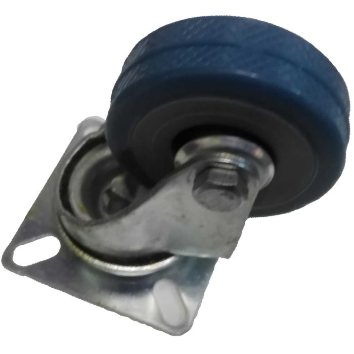 Колесо візка поворотне D50/D75/D100/D120мм гумовий з майданчиком