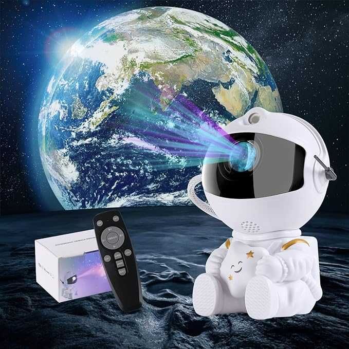 Projektor gwiazd astronauta z pilotem