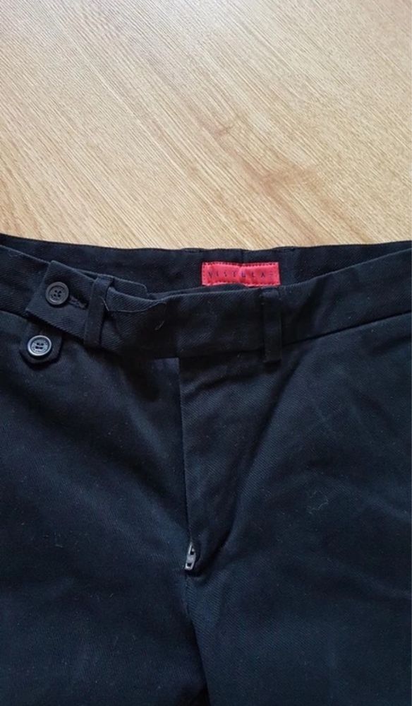 Spodnie straight Vistula, miękkie, czarne M/L