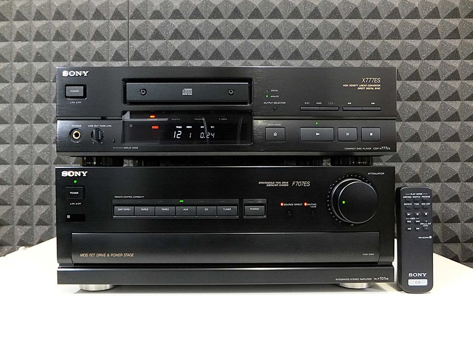 Zestaw stereo HI-END cd i wzmacniacz SONY CDP-XE777ES / TA-F707ES