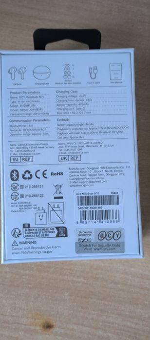 Навушники TWS QCY Melobuds N70