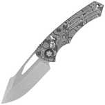Nóż składany Heretic Pariah Manual White Camo Carbon Fiber, Stonewashe