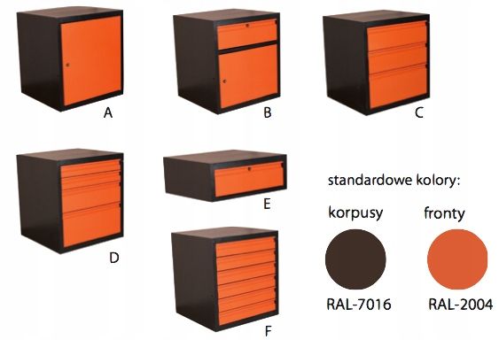 STÓŁ WARSZTATOWY metalowy P-1418 - Nadbudowa - Szafka - Lampa LED