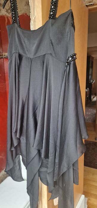 Vestido de festa italiano em seda