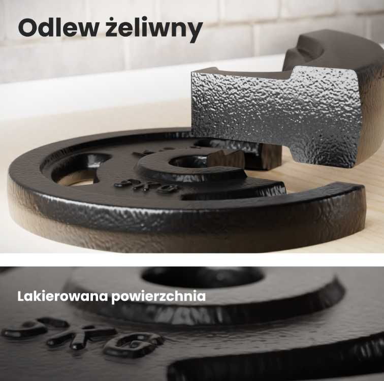 Zestaw obciążeń żeliwnych 30kg (4x5, 4x2.5)