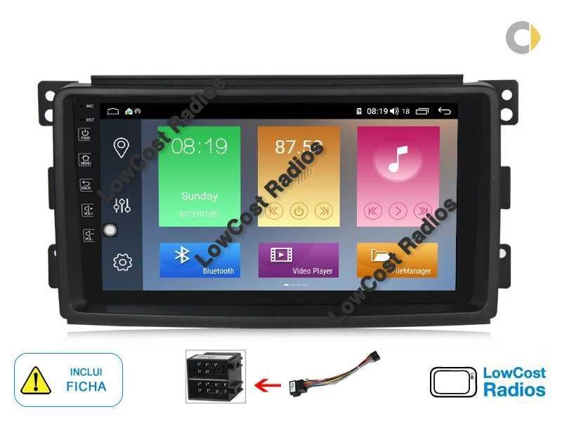 (SALDOS 2025) Rádio SMART 451 e 453 | GPS ANDROID 15 BT USB APPS WIFI