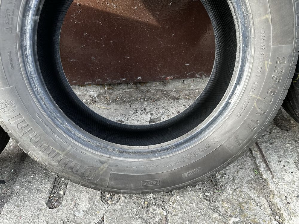 Opony letnie 225/60 R17 - 4 szt. Uniroyal i Continental