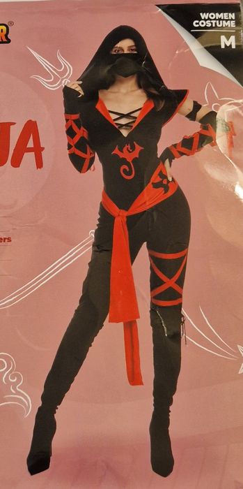 Strój na karnawał, bal dla niej - ninja