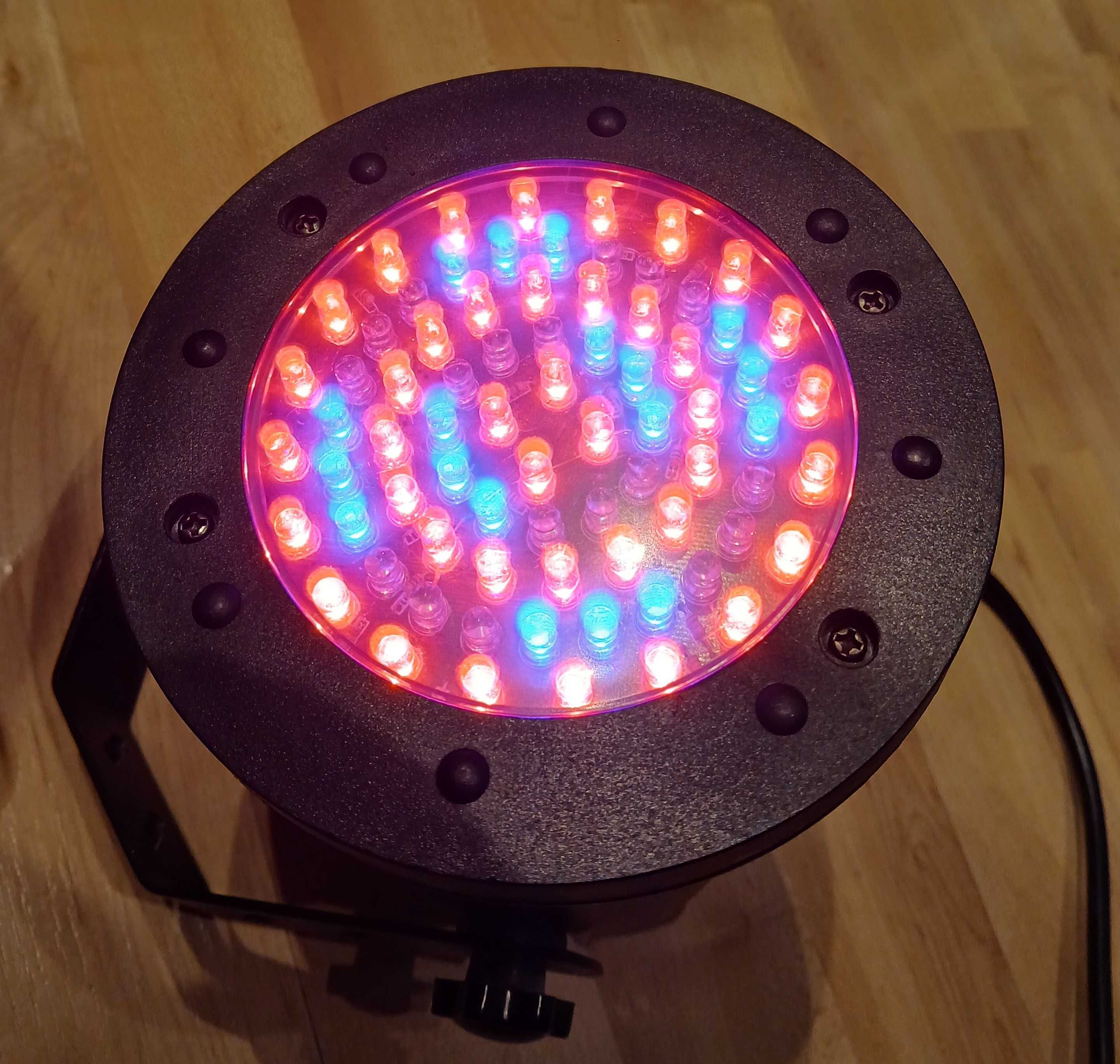 LED PAR reflektor estradowy dyskotekowy DMX dekoracja światłem