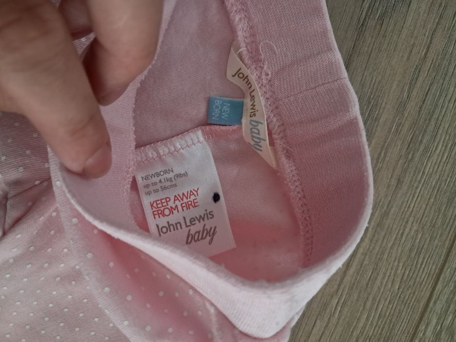 Legginsy John Lewis Baby 56 2 pary dla dziewczynki. Super legginsy sdl