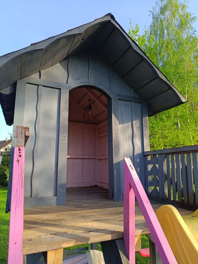 Plac zabaw domek ogrodowy dla dzieci drewniany
