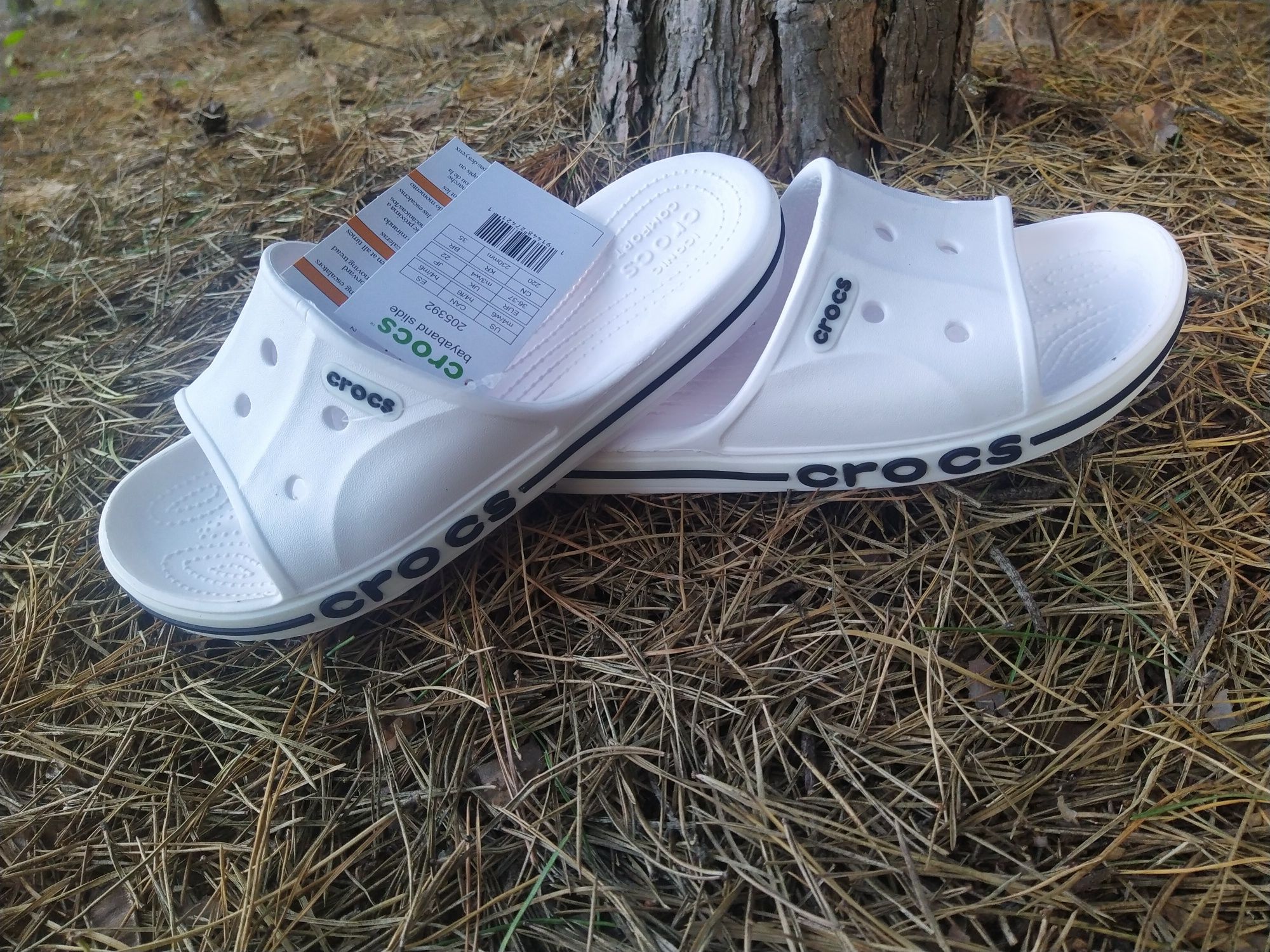 Crocs Crocband Light GreyNavy кроксы шлепанцы мужские кроксы 36-42