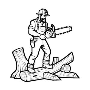 Порізка дров бензопилою