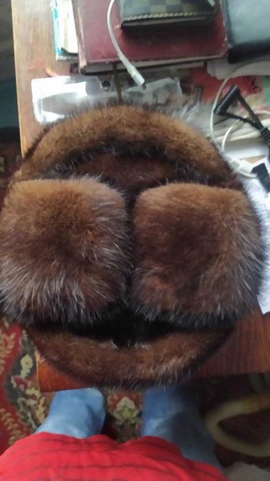 Норковая шапка 56 размер